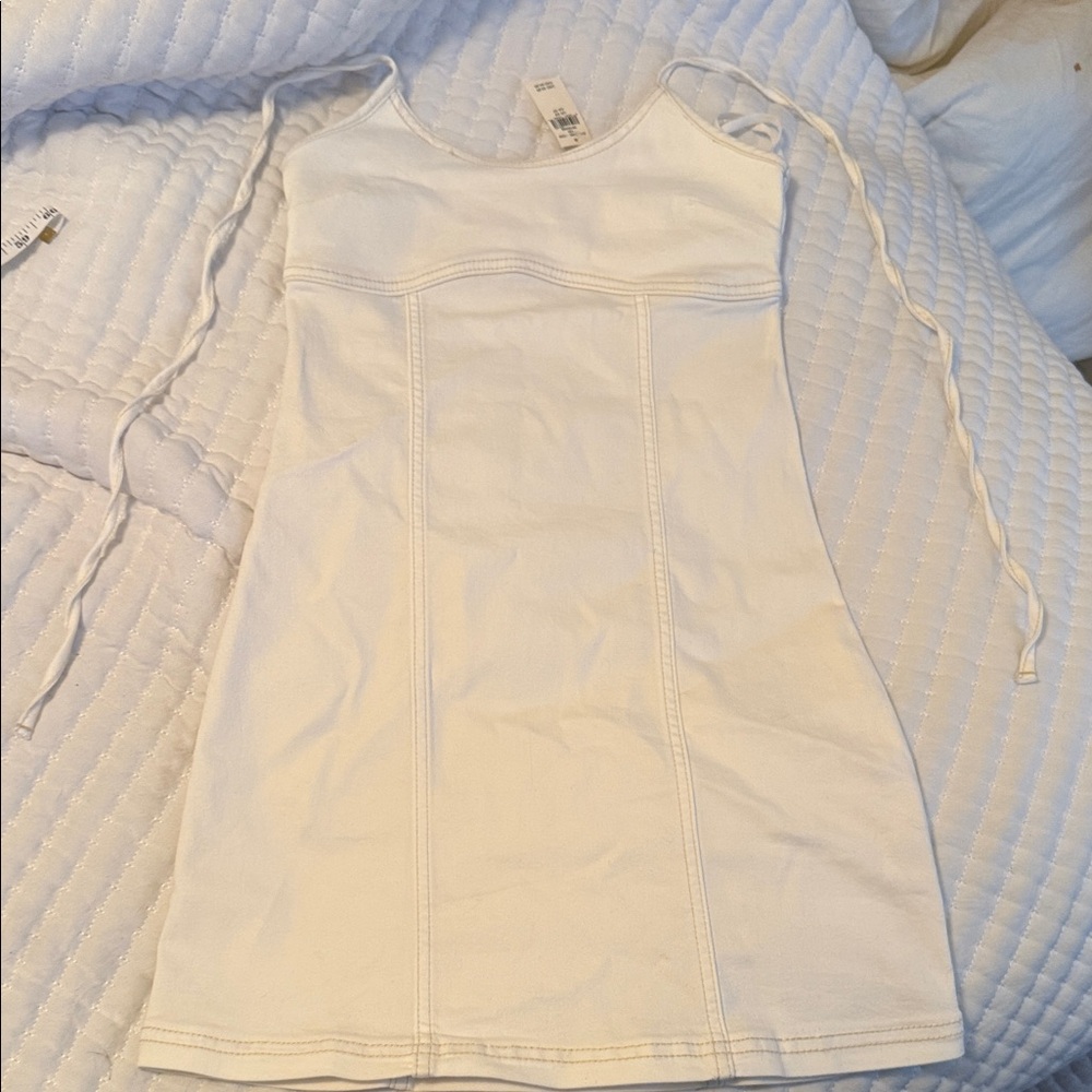 Aerie winter White stretch body con dress